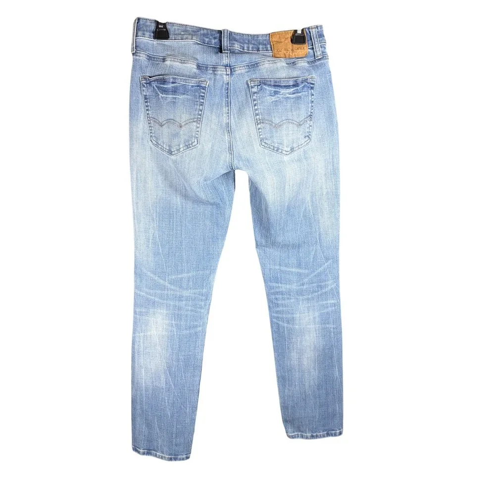 American Eagle Extreme Flex 4 Slim Jeans Light Wash Blue Mens 30x30 Denim - Picture 7 of 14